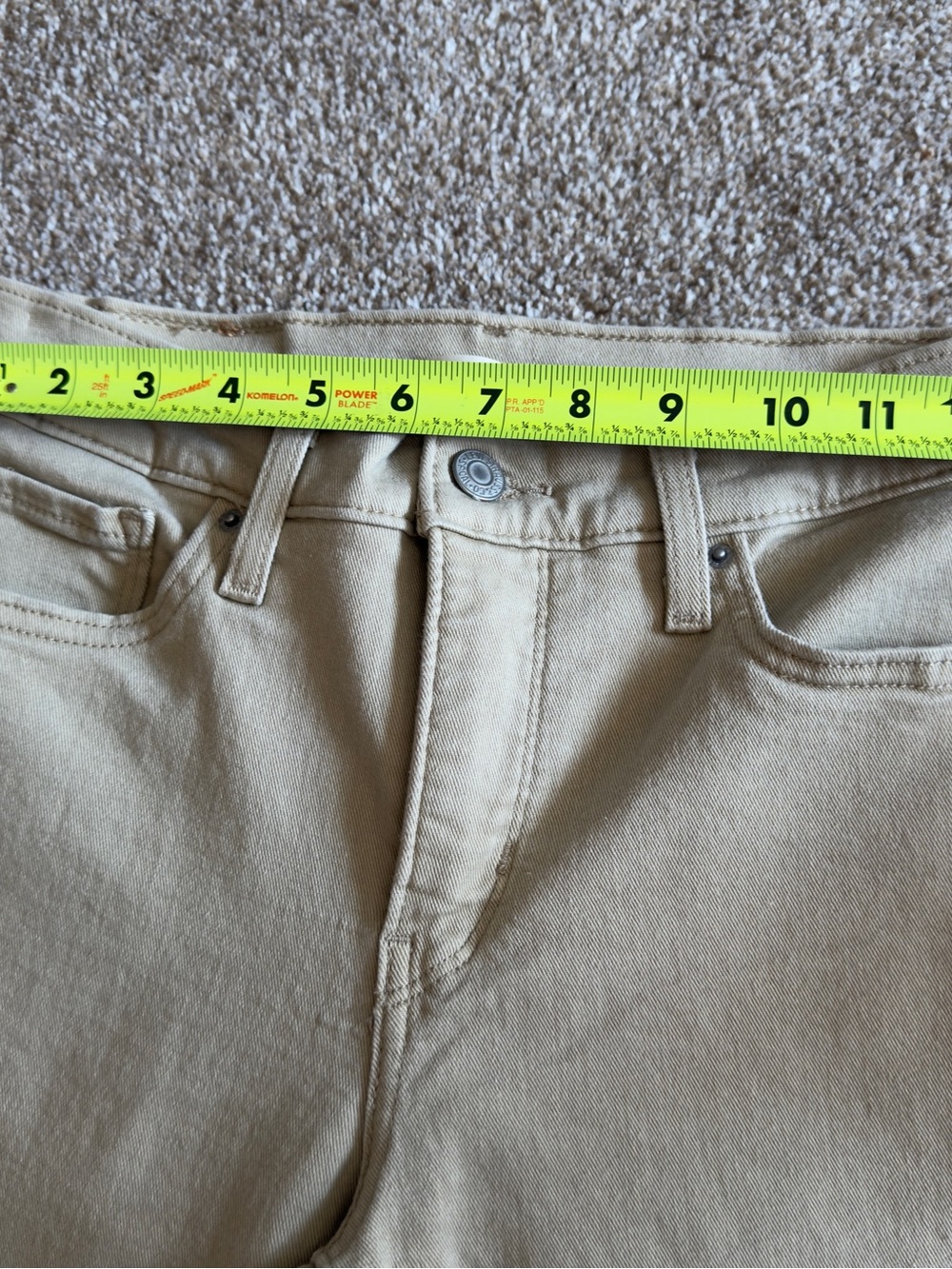 Levi’s 311 Shaping Skinny Jeans Women’s 26 Beige Tan Stretch Pants - Picture 12 of 14